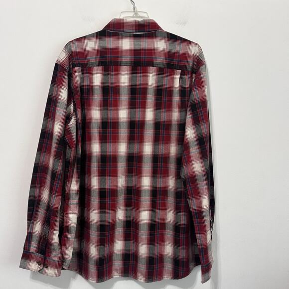 Carhartt Mens Relaxed Fit Shirt XL Red Gray Plaid Button Front Work Casual NEW - Picture 9 of 9
